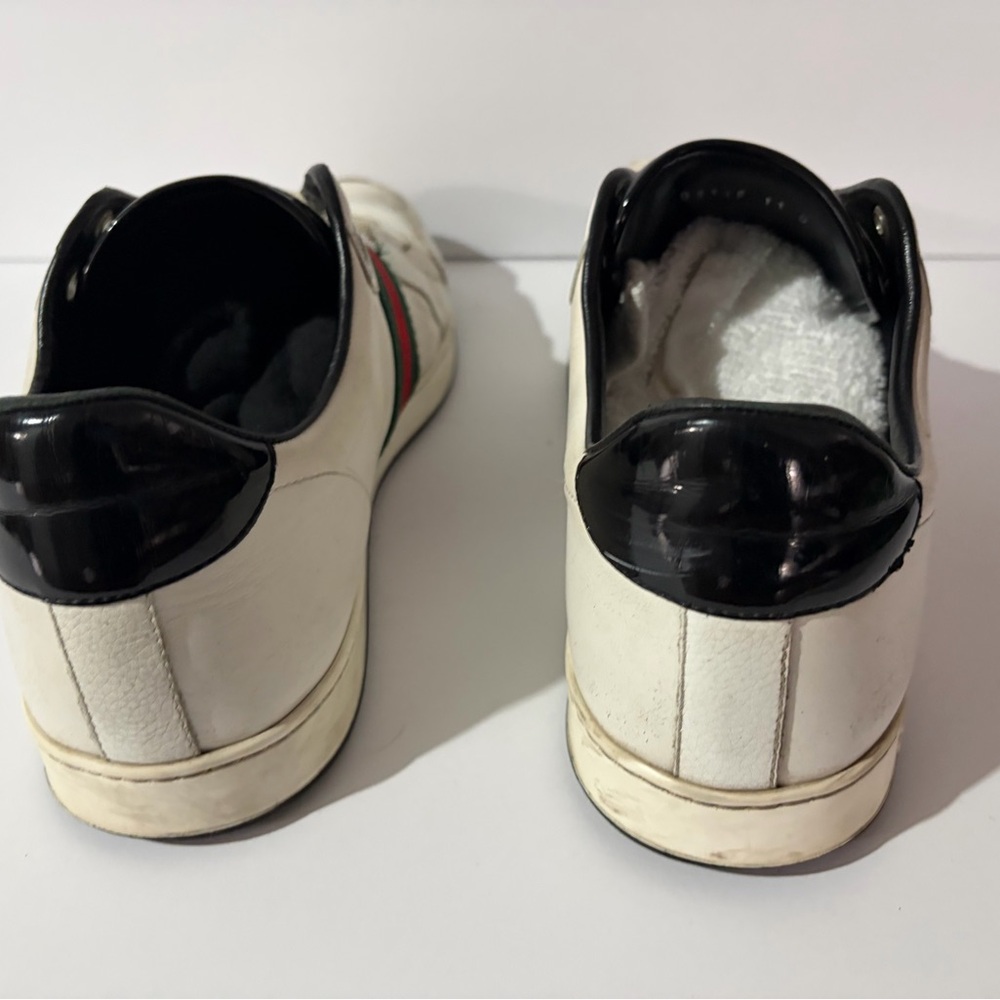 Gucci White Sneakers with Red and Green Accents US 12 - Picture 10 of 14